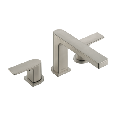 Click here to see Peerless PTT4319-BN Peerless Xander Roman Tub Faucet Trim Kit, Brushed Nickel, Two Lever Handles, Deck-Mounted, 7-15/16in Spout Reach, 3-hole, 8-16-inch Installations - PTT4319-BN