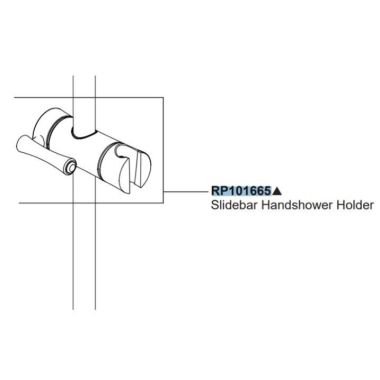 Click here to see Brizo RP101665NK Brizo RP101665NK Slidebar Hand Shower Holder - Luxe Nickel