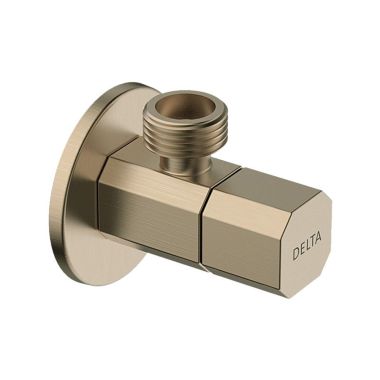 Click here to see Delta IAO36005-CZ Delta Rectangular Quarter-Turn Angle Valve with Flange, Champagne Bronze -  IAO36005-CZ