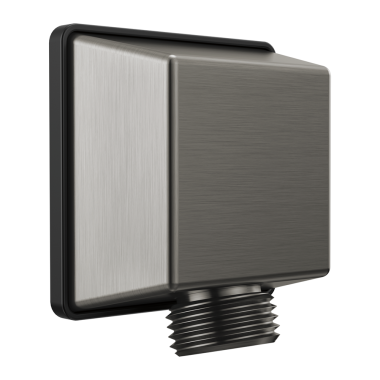 Click here to see Delta 50570-KS-PR Delta Square Wall Elbow For Hand Showers, Lumicoat Black Stainless - 50570-KS-PR
