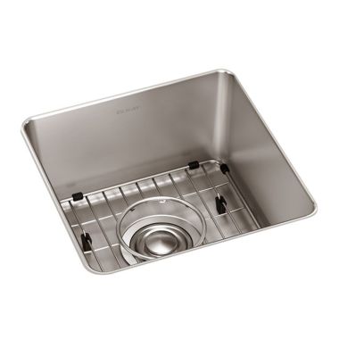 Click here to see Elkay ELUH1212TDBG Elkay ELUH1212TDBG Lustertone Iconix Single Bowl Undermount Kitchen Sink Kit, Stainless Steel - Luminous Satin
