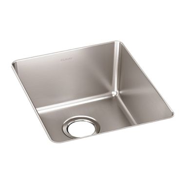 Click here to see Elkay ELUH1316T Elkay ELUH1316T Lustertone Iconix Single Bowl Undermount Kitchen Sink, Stainless Steel - Luminous Satin