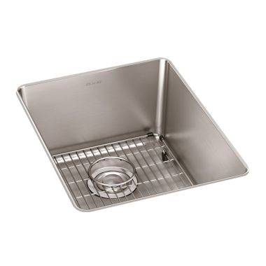Click here to see Elkay ELUH1418TDBG Elkay ELUH1418TDBG Lustertone Iconix Single Bowl Undermount Kitchen Sink Kit, Stainless Steel - Luminous Satin