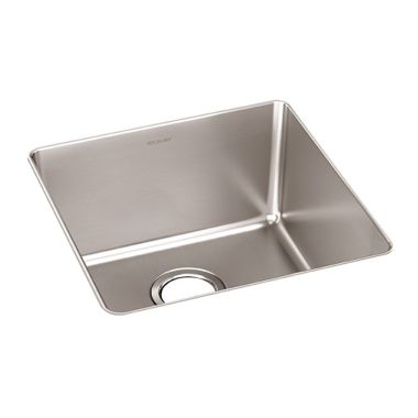 Click here to see Elkay ELUH1616T Elkay ELUH1616T Lustertone Iconix Single Bowl Undermount Kitchen Sink, Stainless Steel - Luminous Satin