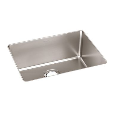 Click here to see Elkay ELUH2115T Elkay ELUH2115T Lustertone Iconix Single Bowl Undermount Kitchen Sink, Stainless Steel - Luminous Satin