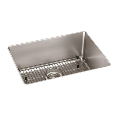 Click here to see Elkay ELUH2115TDBG Elkay ELUH2115TDBG Lustertone Iconix Single Bowl Undermount Kitchen Sink Kit, Stainless Steel - Luminous Satin