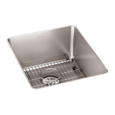 Click here to see Elkay ELUHH1316TPDBG Elkay Lustertone Iconix Single Bowl Undermount Sink Kit with Perfect Drain, Luminous Satin - ELUHH1316TPDBG 