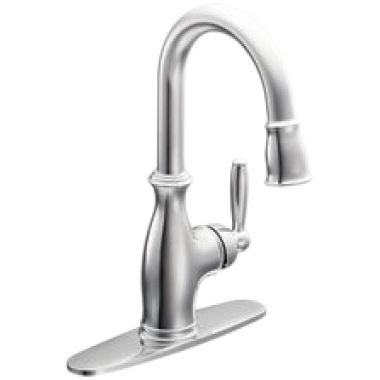 Click here to see Moen 5985 Moen 5985 Single Handle High Arc Pulldown Bar Faucet
