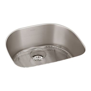 Click here to see Elkay ELUHH2118TPDBG Elkay ELUHH2118TPDBG Lustertone Iconix Single Bowl Undermount Sink Kit with Perfect Drain - Luminous Satin 