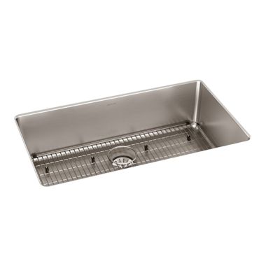 Click here to see Elkay ELUHH3017TPDBG Elkay ELUHH3017TPDBG Lustertone Iconix Single Bowl Undermount Sink Kit with Perfect Drain - Luminous Satin 