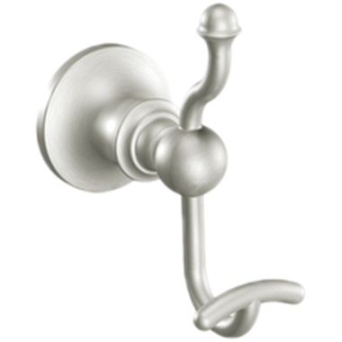 Click here to see Moen Creative Specialties DN4403BN Moen Vale Double Robe Hook with Mounting Hardware, Brushed Nickel - DN4403BN