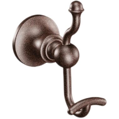 Click here to see Moen Creative Specialties DN4403ORB Moen Vale Double Robe Hook with Mounting Hardware, Oil Rubbed Bronze - DN4403ORB
