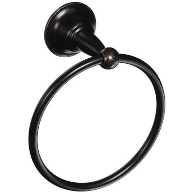 Click here to see Moen DN6886ORB Moen Sage Wall Mounted Hand Towel Ring, Zinc Construction, Oil Rubbed Bronze - DN6886ORB