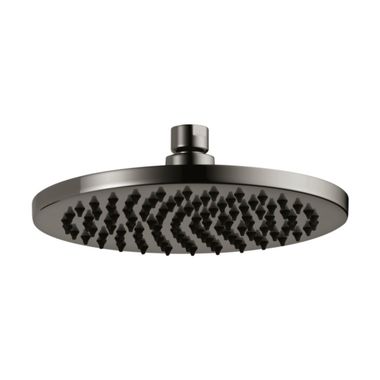 Click here to see Brizo 81375-BNX-2.5 Brizo Essential 8in Single-Function Raincan Shower Head, Linear, Round, 2.5 GPM, Overhead-Mount, Brilliance Black Onyx - 81375-BNX-2.5