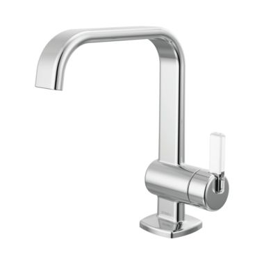 Click here to see Brizo 65067LF-PCCL-ECO Brizo Allaria Single-Handle Deck-Mount Polished Chrome/Clear Lavatory Faucet, 1.2 GPM, Single-Hole - 65067LF-PCCL-ECO