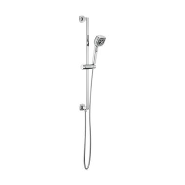 Click here to see Brizo 88767-PC Brizo Allaria 4in Four-Function Hand Shower with 32in Slide Bar, Square, 1.75 GPM, WaterSense, Adjustable Slide, Polished Chrome - 88767-PC