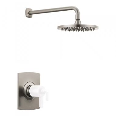 Click here to see Brizo T60267-NKLHP Brizo Allaria TempAssure Thermostatic Shower Faucet with Single-Function Raincan Showerhead, 1.75 GPM, Less Handle, Brilliance Luxe Nickel - T60267-NKLHP