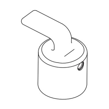 Click here to see Brizo RP102001BL Brizo RP102001BL Allaria Diverter Handle - Matte Black 