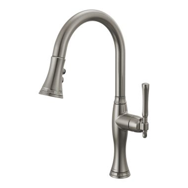 Click here to see Brizo 63058LF-SL Brizo Tulham Single Handle Pull-Down Kitchen Faucet, Luxe Steel - 63058LF-SL