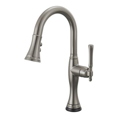 Click here to see Brizo 64958LF-SL Brizo Tulham SmartTouch Single Handle Pull-Down Bar/Prep Faucet, Luxe Steel - 64958LF-SL