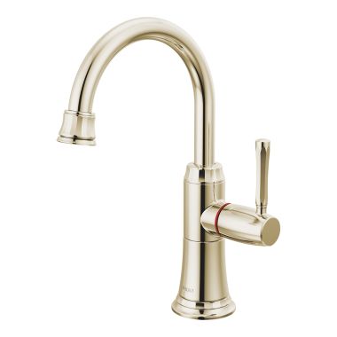 Click here to see Brizo 61358LF-H-PN Brizo Tulham One-Handle Instant Hot Water Faucet, Polished Nickel - 61358LF-H-PN