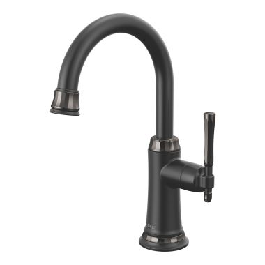 Click here to see Brizo 61358LF-C-BLBNX Brizo Tulham One Handle Beverage Faucet, Matte Black/Black Onyx - 61358LF-C-BLBNX