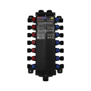 Click here to see Viega 49610 Viega 49610 ManaBloc Standard 14-Port Manifold, Less Outlet Adapters - 6 Hot/ 8 Cold