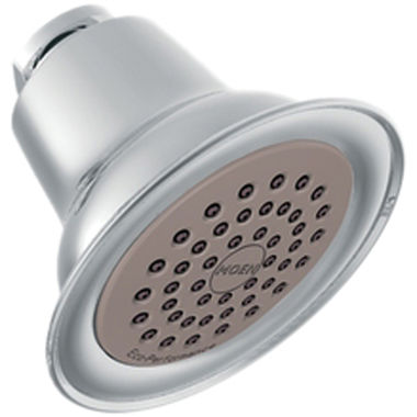 Click here to see Moen 6303EP Moen Easy Clean XLT 3-1/2in Single-Spray Function Wall-Mount Shower Head, Round, Eco-Performance, WaterSense Certified, 1.75 GPM, Chrome - 6303EP