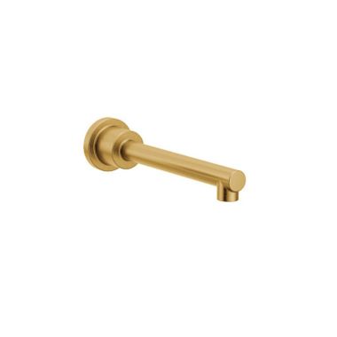 Click here to see Moen TF195827BG Moen Align Wall Mounted Brushed Gold Non-Diverter Tub Spout, 1/2-inch Connection Size, M-PACT Valve System - TF195827BG