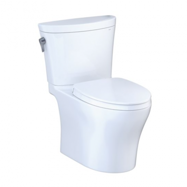 Click here to see Toto MS448124CEMFGN#01 TOTO Aquia IV Arc Two-Piece Toilet, Elongated, SoftClose Seat, 1.28/0.9 GPF, WASHLET+ Ready, Cotton White - MS448124CEMFGN#01