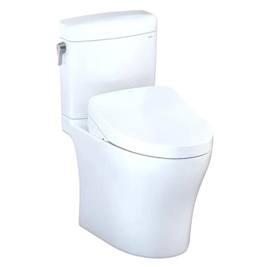 Click here to see Toto MW4363056CEMFGN#01 TOTO Aquia IV Dual-Flush Elongated Toilet, Sanagloss, WASHLET+, Cotton White - MW4363056CEMFGN#01
