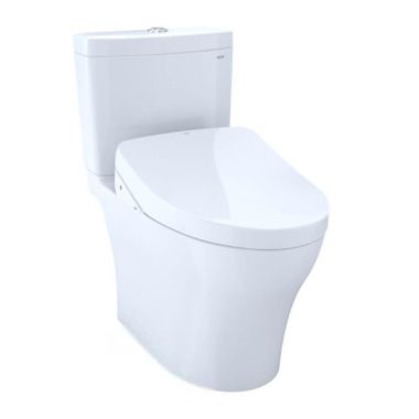 Click here to see Toto MW4463046CEMFGN#01 TOTO Aquia IV WASHLET+ Two-Piece Toilet with S500e Bidet Seat, 1.28/0.9 GPF, Universal Height, Cotton White - MW4463046CEMFGN#01