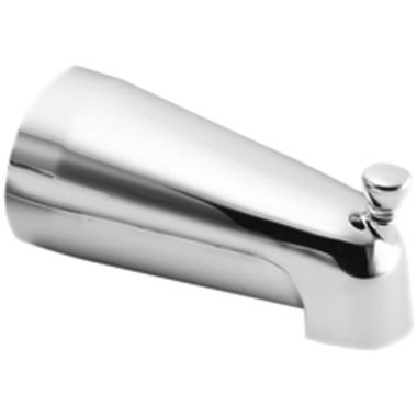 Click here to see Cleveland Faucet 40914 Cleveland Cornerstone Chrome Metal Tub Spout with Pull-Up Diverter, IPS Connection, Wall-Mount Installatio - 40914