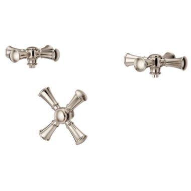 Click here to see Pfister HHL-LG6-TBD Pfister Tisbury Cross-Handle For Tub Filler Trims, Polished Nickel - HHL-LG6-TBD