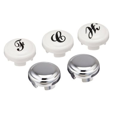 Click here to see Moen 114324 Moen Kingsley Handle Cap Kit, Chrome - 114324