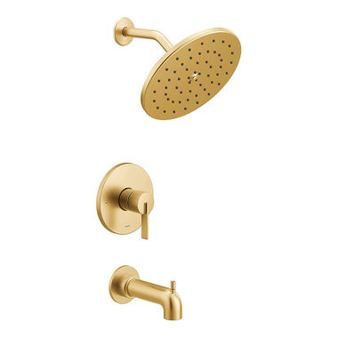 Click here to see Moen UT3363EPBG Moen Cia M-Core 3-Series Tub/Shower Trim w/ Rainshower, 1-Function Eco-Performance, Brushed Gold - UT3363EPBG