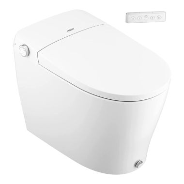 Click here to see Moen ET2200 Moen 5-Series eToilet Smart Toilet with Bidet Seat, Auto Open, Foot Sensor, Elongated, UV Clean, White - ET2200