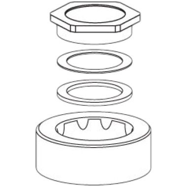 Click here to see Sloan 3332002 Sloan CR-1010-A Crown II Spud Flange Kit, 1-1/2