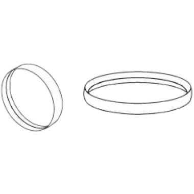 Click here to see Sloan 332048 Sloan CR-132-A Handle and Cover Trim Ring for Crown II - Brushed Nickel (0332048)
