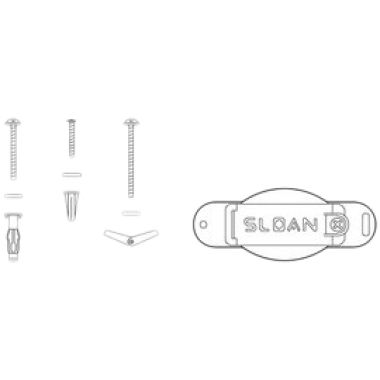 Click here to see Sloan 3315014 Sloan EBF-25-A Mounting Bracket Kit (3315014)