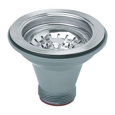 Click here to see Franke 1145SN Franke Sink Strainer Basket Assembly, Satin Nickel - 1145SN