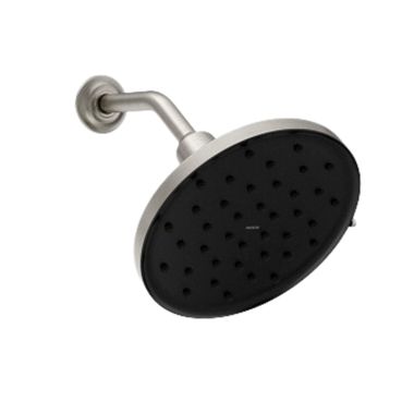 Click here to see Moen 220R3EPBN Moen Verso 9in Adjustable Rain Shower Head with Infiniti Dial and Magnetix Docking System, Round, 1.75 GPM, WaterSense, Brushed Nickel - 220R3EPBN