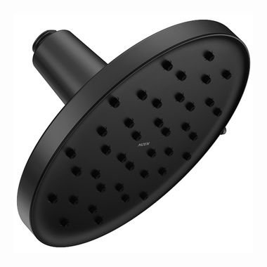 Click here to see Moen 220R3BL Moen Verso 9in Adjustable Rain Shower Head with Infiniti Dial and Magnetix Docking System, Round, 2.5 GPM, Matte Black - 220R3BL