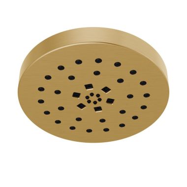 Click here to see Delta 52488-CZ-PR Delta H2Okinetic Four-Setting Round Shower Head with UltraSoak, Wall-Mount, Touch-Clean Nozzles, 1.75 GPM, Lumicoat Champagne Bronze - 52488-CZ-PR