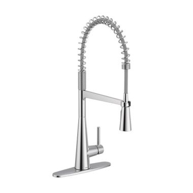 Click here to see Moen 5925EWC Moen Sleek Single Handle Semi Pro Kitchen Faucet, MotionSense Wave, Chrome - 5925EWC