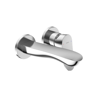 Click here to see Toto TLG01310UA#CP TOTO GO Wall-Mount Single-Handle Short Bathroom Faucet with COMFORT GLIDE Technology, 1.2 GPM, Two-Hole, Lever Handle, Polished Chrome - TLG01310UA#CP