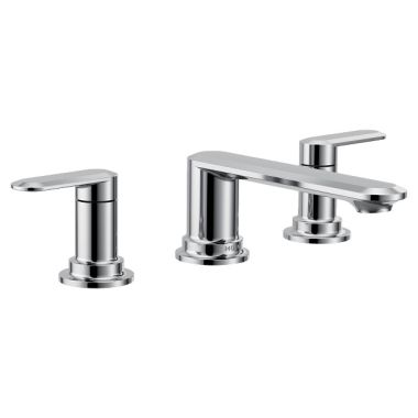 Click here to see Moen T6503 Moen Greenfield Two-Handle Roman Tub Faucet, 10in Center, Lever Handles, Polished Chrome - T6503