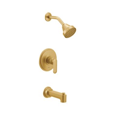 Click here to see Moen UT2323EPBG Moen Greenfield M-Core 2-Series Tub/Shower Faucet 1.75 GPM, 1-Function, Single Lever Handle, Eco-Performance, Brushed Gold - UT2323EPBG