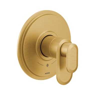 Click here to see Moen UT4321BG Moen Greenfield 6-1/2in Brushed Gold Valve Only Trim for M-Core Series Valve - UT4321BG