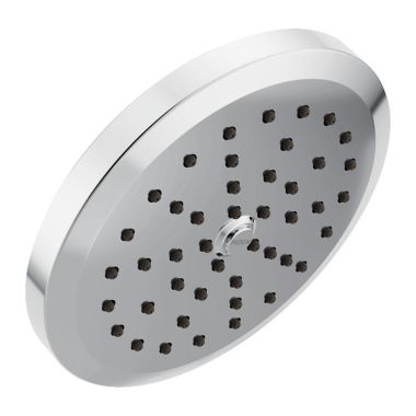 Click here to see Moen S178 Moen Greenfield 6-3/4in One-Function Rainshower Spray Head with Immersion Technology, LifeShine, 2.5 GPM, Chrome - S178